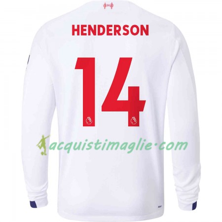 Divisa di Calcio Liverpool Jordan Henderson 14 Trasferta 2019/2020 Manica Lunga